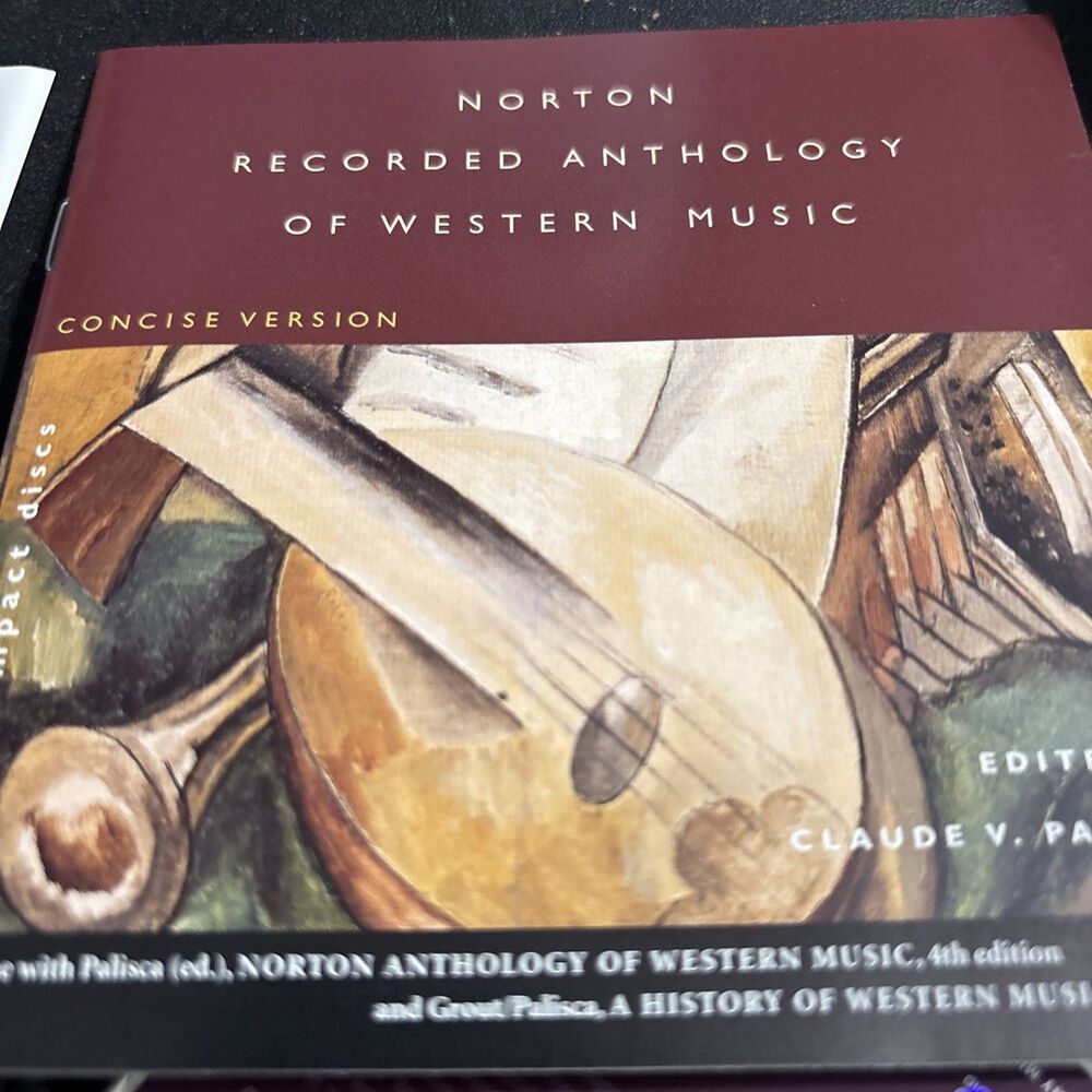 Norton Recorded Anthology of Western Music: Concise Version 4 CD Claude Palisca
